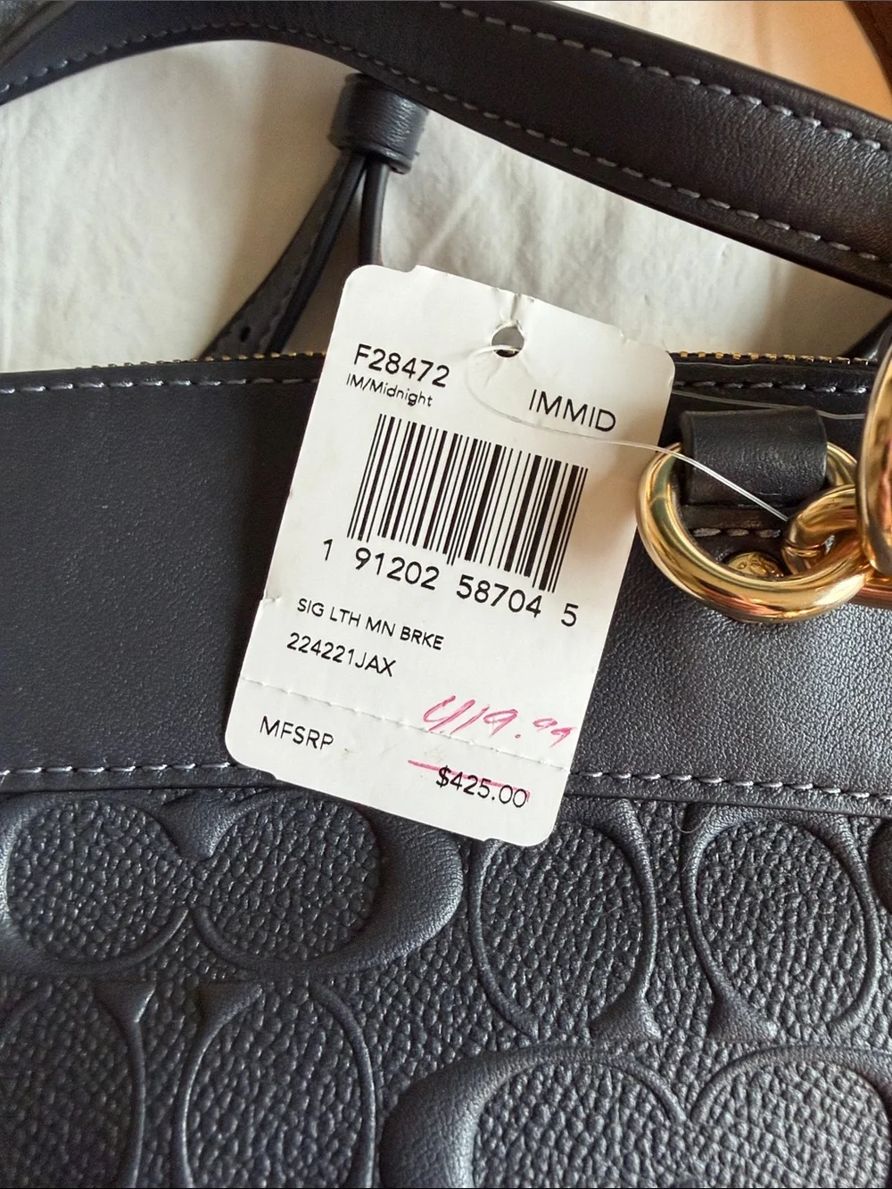 Coach Mini Brooke Carryall Black & Brown